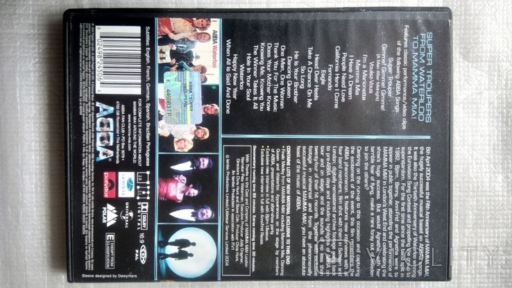 DVD диск ABBA - Super Troupers, фото №5