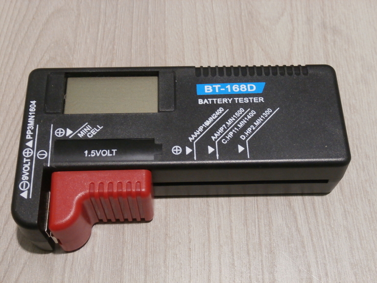 Універсальний Тестер елементів живлення BT-168D цифровий з LCD дисплеєм, numer zdjęcia 3