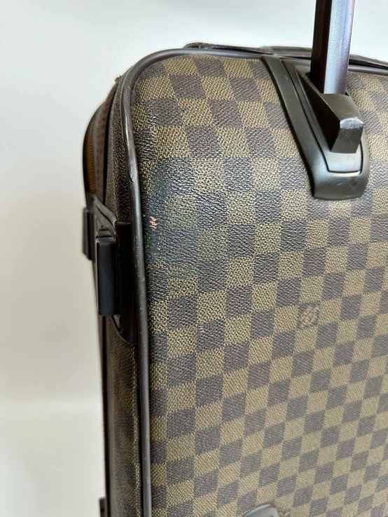 Чемодан Louis Vuitton, кожа + канва, фото №7