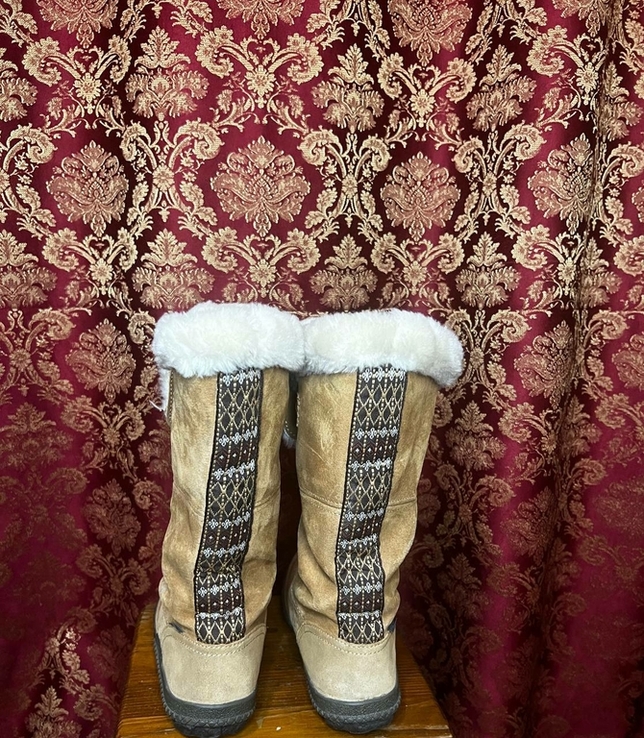 Зимові замшеві жіночі чоботи, numer zdjęcia 4