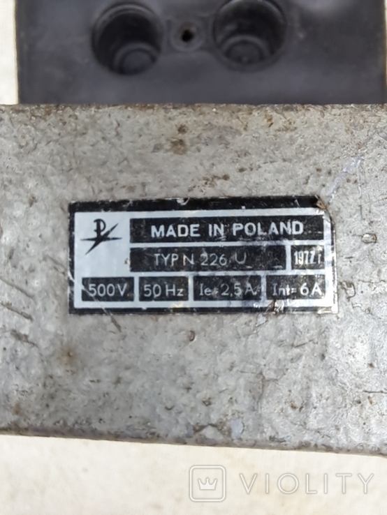 Коробка выключателя Пуск/Стоп АК 11 mod.3046 1977 г про-во Польша, фото №4