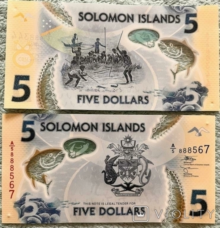 Соломонові Острови Соломонові Острови - 5 доларів 2019 ( 2022 )
