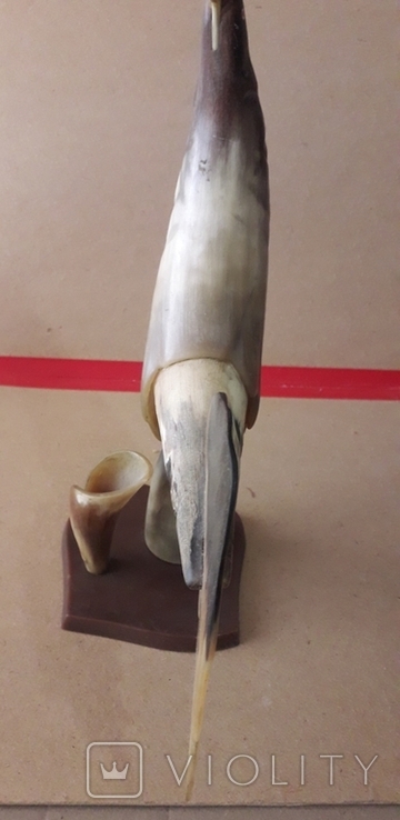 Петух из кости времён СССР высота 30,5 см., фото №7