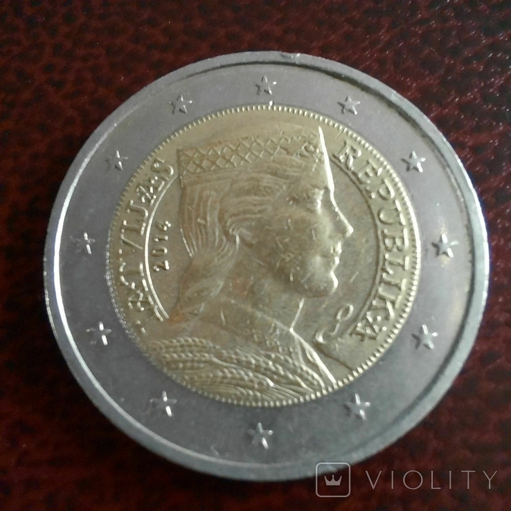 Латвія / 2 євро / 2014, photo number 4