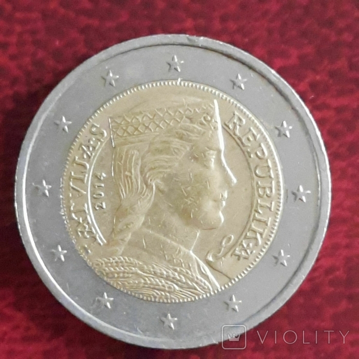 Латвія / 2 євро / 2014, photo number 5