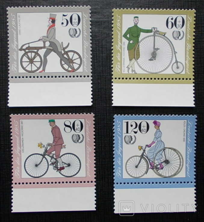 Германия ФРГ 1985 г. Велосипеды КЦ 7 Евро **