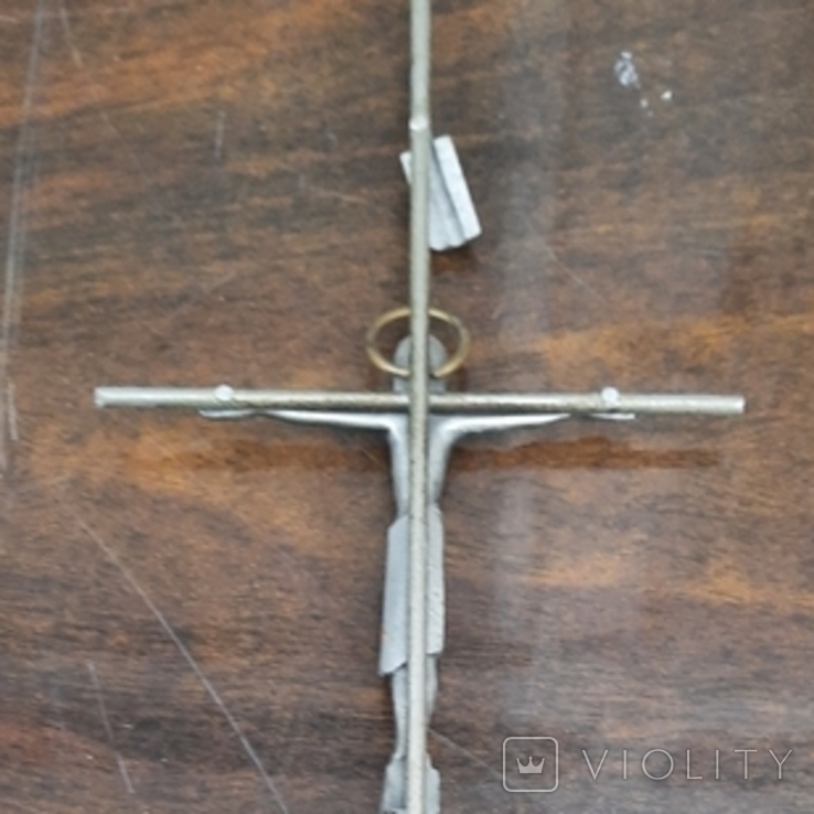 Крест с распятие и табличкой INRI, фото №10