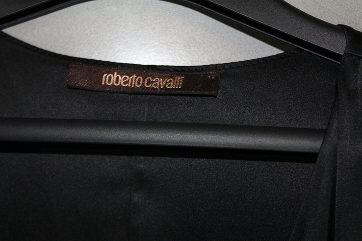 Шелковое черное платье роберто кавалли (roberto cavalli) оригинал, фото №8