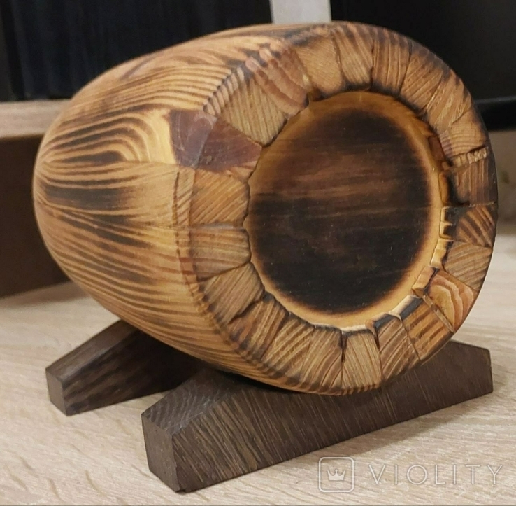 Бочонок дерев'яний декоративний, фото №4