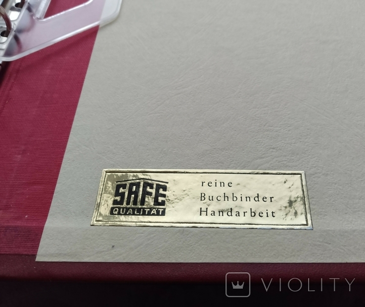 Альбом з петлями , для марок Саар 1947-59 рр. Виробництво Safe, Німеччина, фото №4