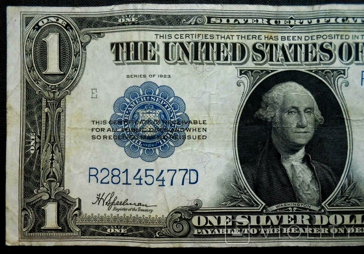 1923 г. США Америка 1 доллар, фото №3