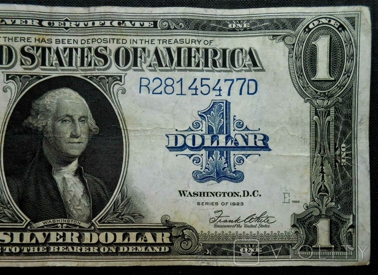 1923 г. США Америка 1 доллар, фото №4