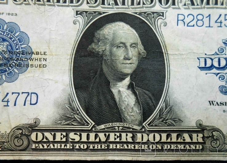 1923 г. США Америка 1 доллар, фото №5