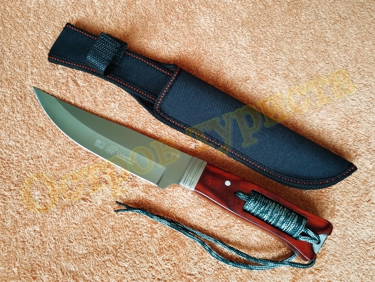 Нож охотничий Columbia XF 82 с чехлом, numer zdjęcia 4