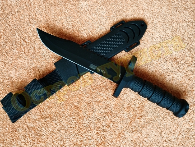 Нож Columbia 1358A с пилой и пластиковым чехлом, фото №2