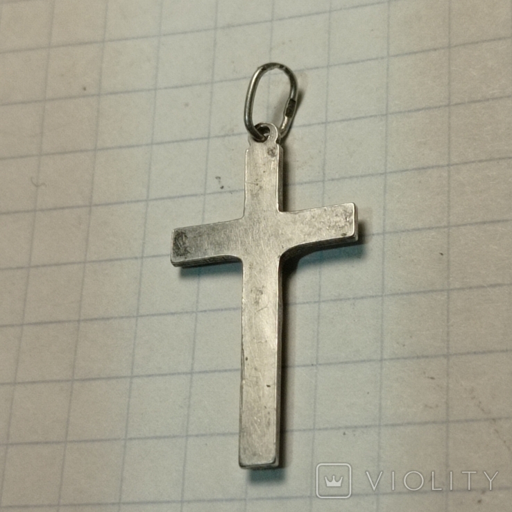 Крест с цепочкой и крестик. Серебро(клеймо), фото №11