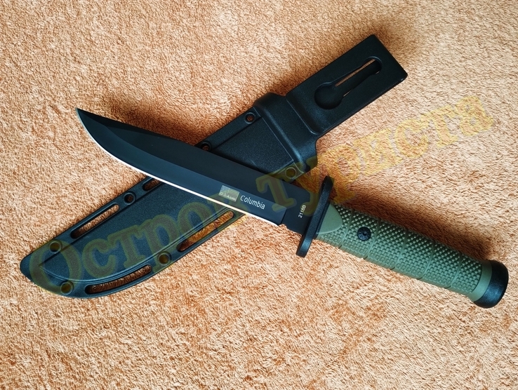  нож охотничий Columbia 2118B с ножнами 30 см, фото №3