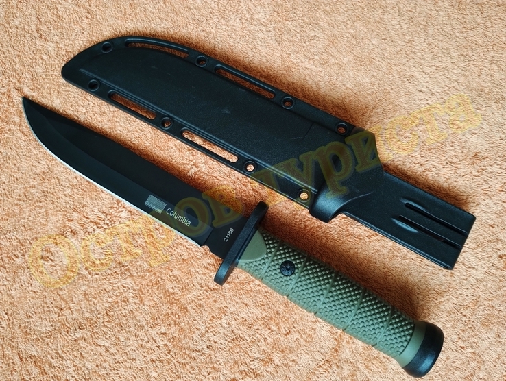  нож охотничий Columbia 2118B с ножнами 30 см, фото №5