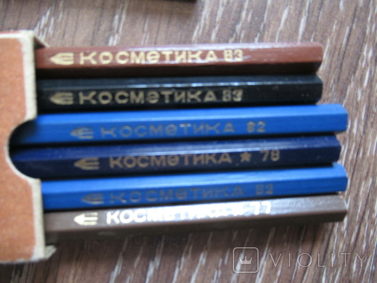 Косметика Кольорові косметичні олівці СРСР в одній партії, фото №6