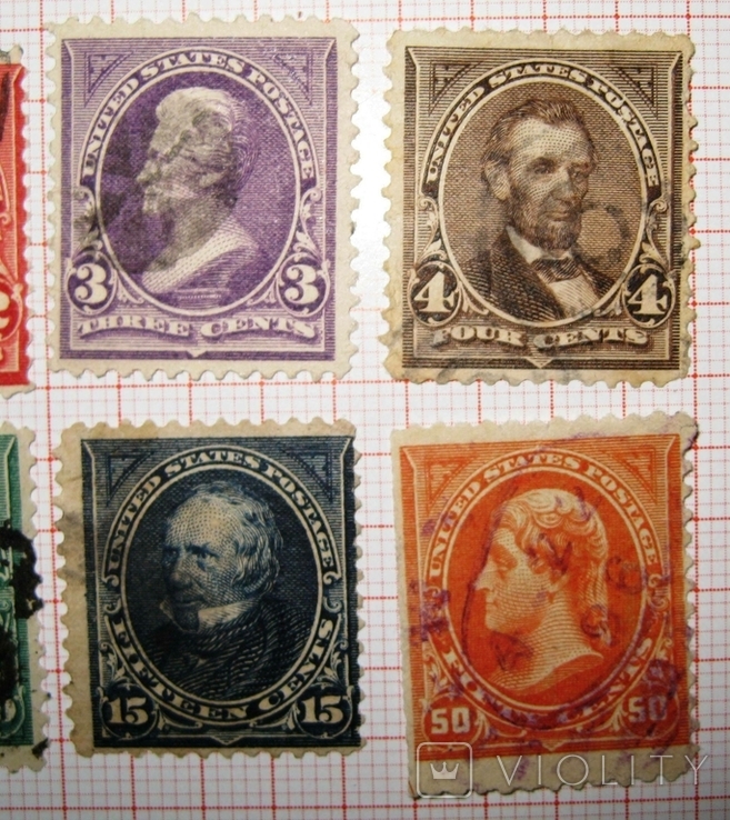 USA-23, марки США, 1894-1895 підбірка, фото №4