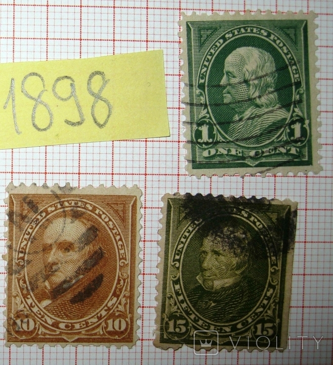 USA-27, марки США, 1898 підбірка, фото №3