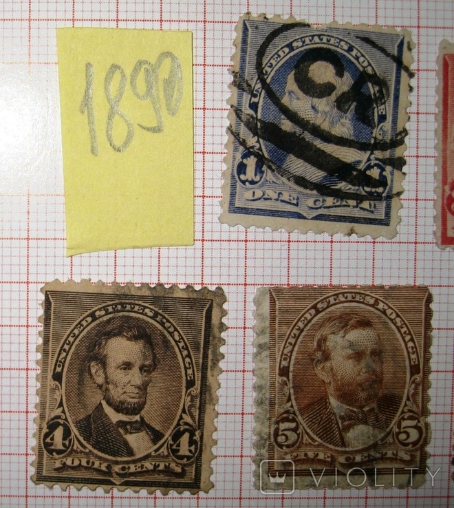 USA-51, марки США, 1890 підбірка, фото №3