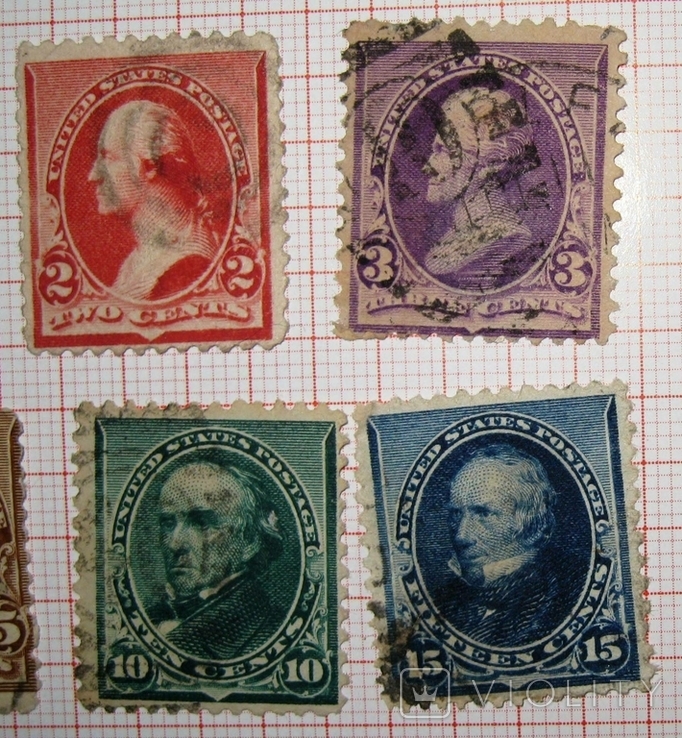 USA-51, марки США, 1890 підбірка, фото №4