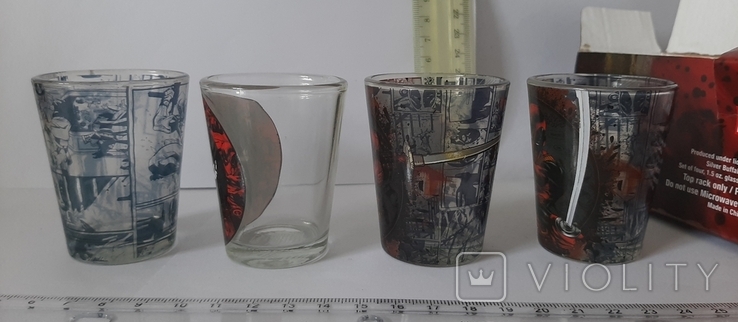 Чарки Набір склянок Marvel Deadpool Mini 4 шт, фото №13