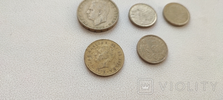 Монеты Испании , песеты ., фото №3