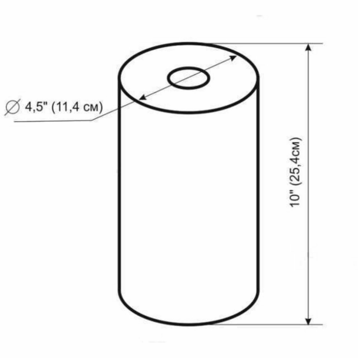 Картридж поліпропіленовий Bio+ systems PP-10L ( 5 мкм) BigBlue 10, numer zdjęcia 3