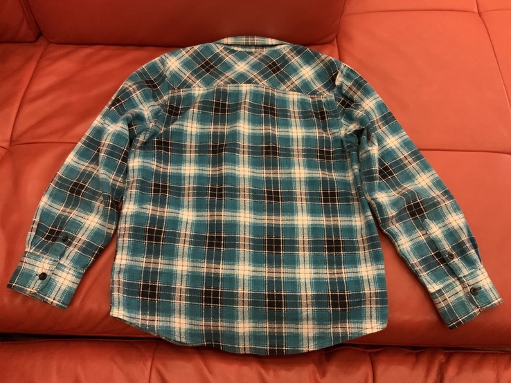 Теплая байковая рубашка на мальчика urban supply, р.10/140, numer zdjęcia 3