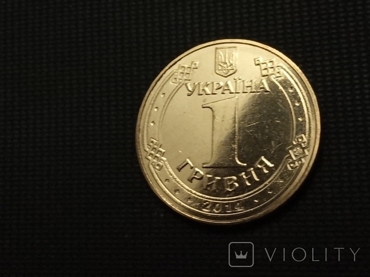 1 гривня 2014 / монета из ролла, фото №7