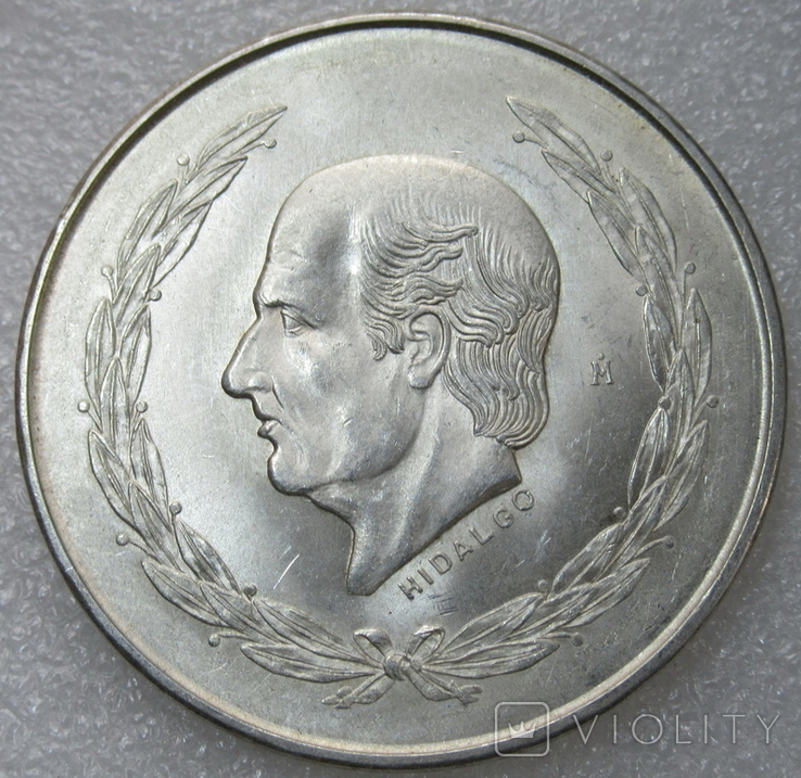5 песо 1951 г. Мексика, серебро, фото №2