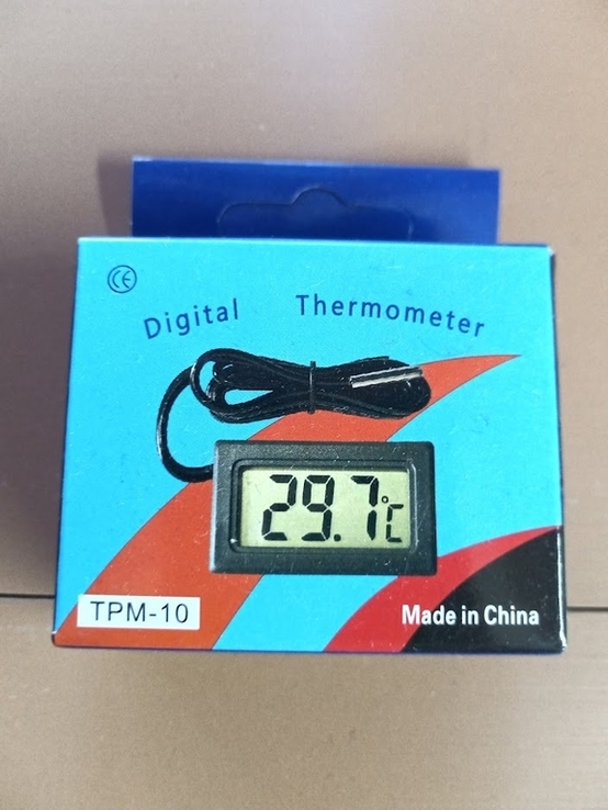 Термометр цифровой с выносным датчиком и ЖК дисплеем, numer zdjęcia 2