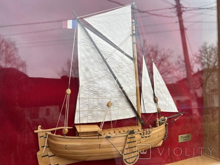 Парусник. Яхта. Тьялк 1890г. Морской сувенир, фото №3