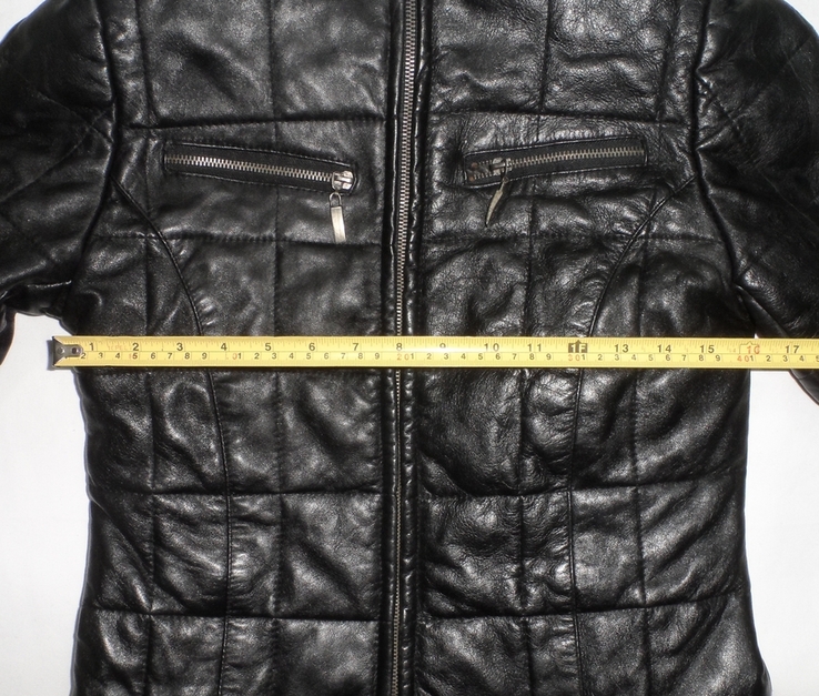 Мото куртка жіноча шкіряна розмір S, фото №10