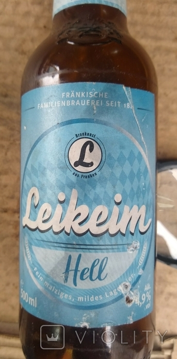 Пивная бутылка. Leikeіn Hell. 0.5 л., фото №9