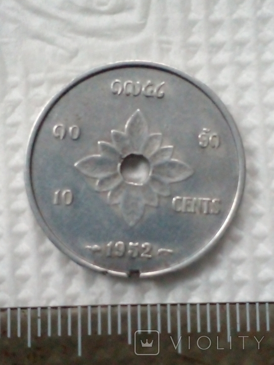 Монета 1952 год Лаос, фото №3