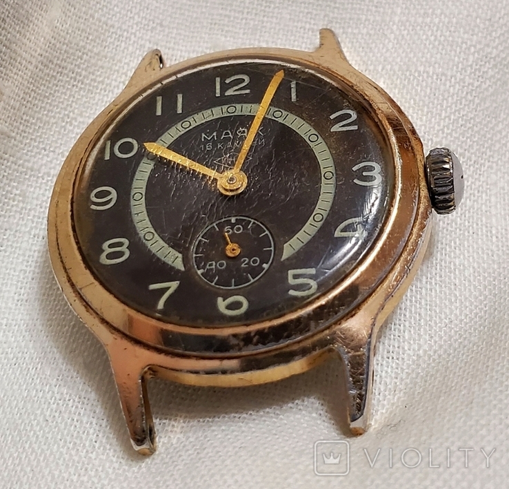 Годинник Маяк у корпусі годинника стартовий 16 коштовностей Механізм СРСР, фото №3