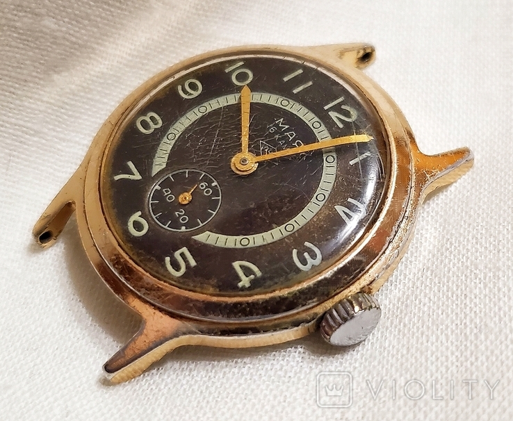 Годинник Маяк у корпусі годинника стартовий 16 коштовностей Механізм СРСР, фото №5