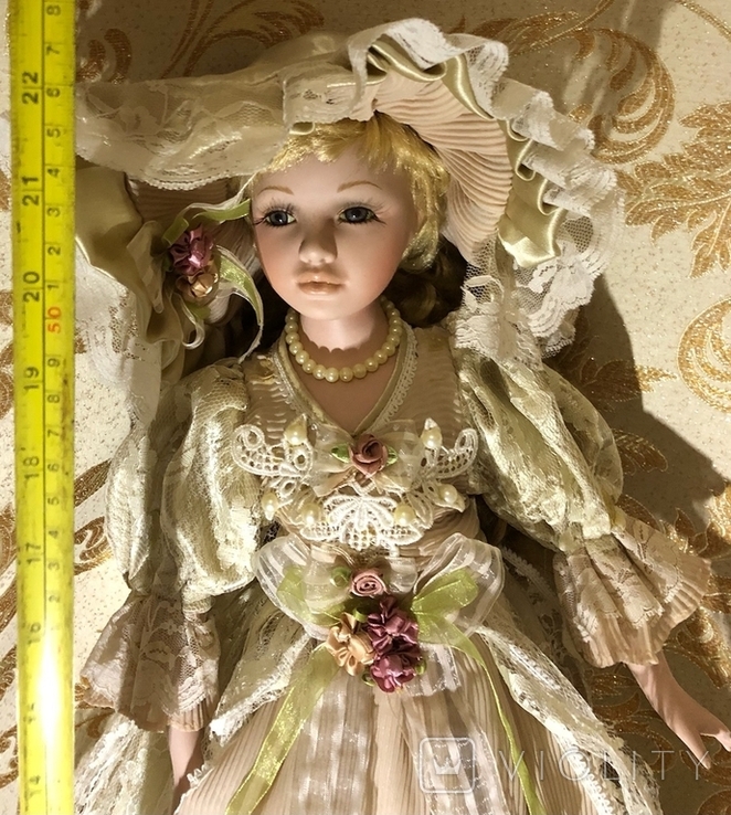 Велика фарфорова лялька Samantha, фото №10