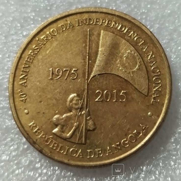 100 кванз 2015 года, 40 лет Независимости. Ангола (П1), фото №3