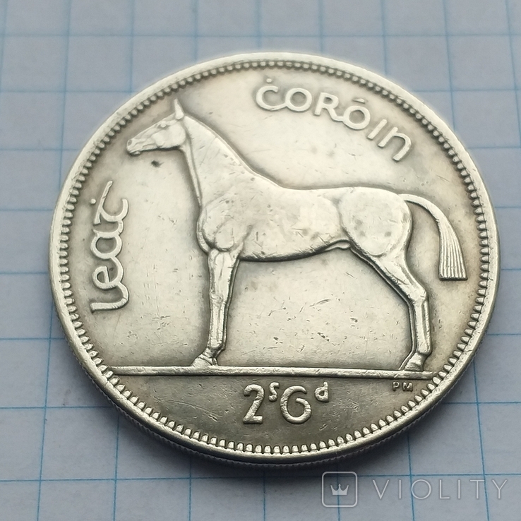 Ирландия 2 шиллинга 6 пенсов 1951 г., фото №2
