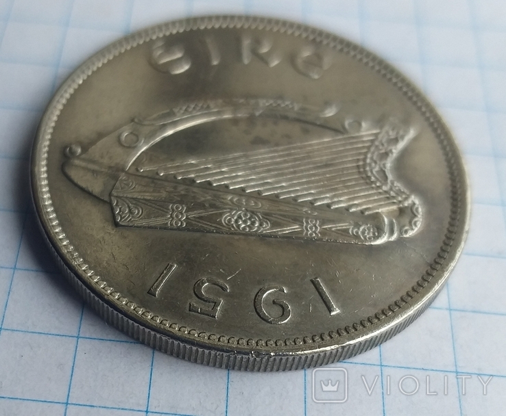 Ирландия 2 шиллинга 6 пенсов 1951 г., фото №8