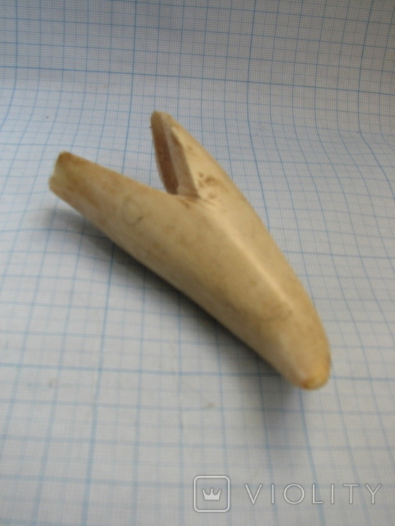 Зуб кашалота длина - 10см; вес - 78г, фото №2