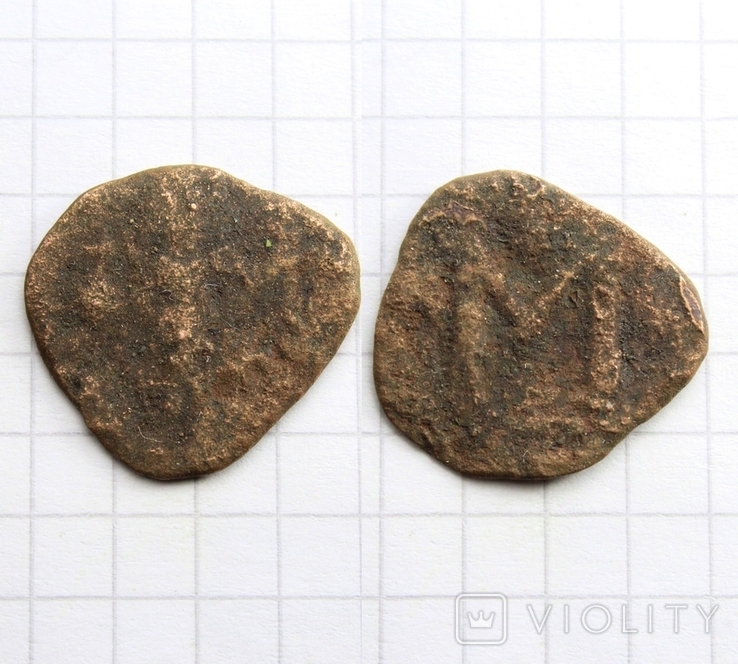 Констант ІІ (641-668рр.), мідний фоліс, 2.26г., фото №2