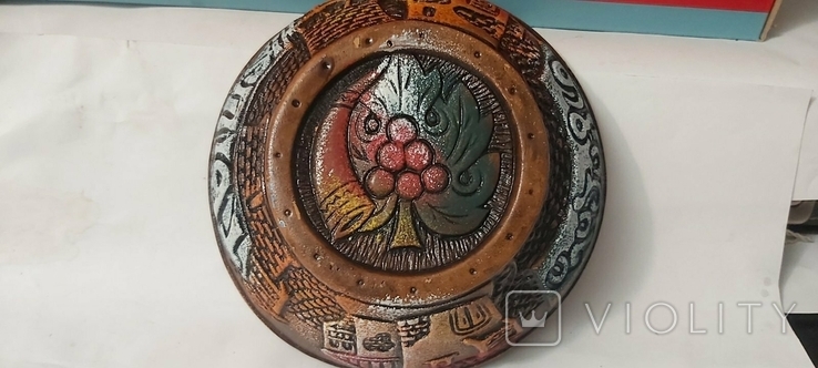 Керамическая тарелка керамика миска росписная, фото №3