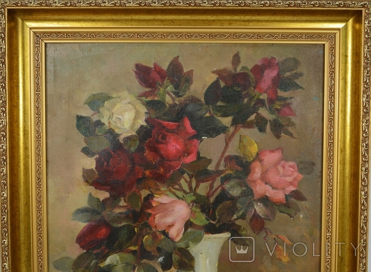 Картина художниці Василевська Інна Віталіївна "Троянди" 1985 р., фото №3