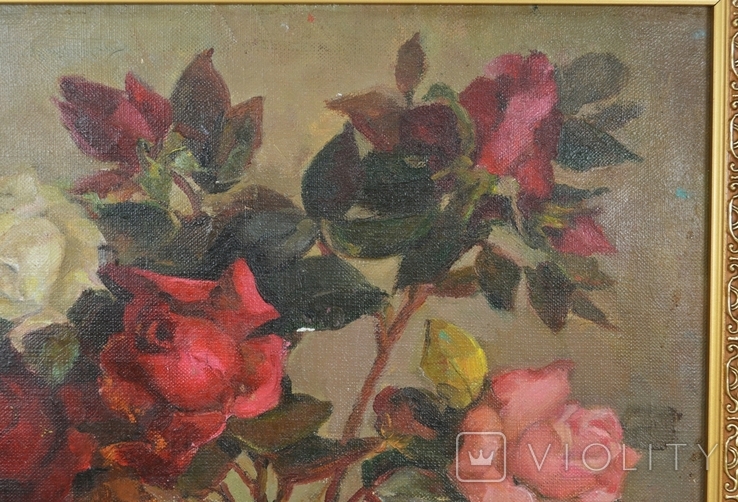 Картина художниці Василевська Інна Віталіївна "Троянди" 1985 р., фото №8