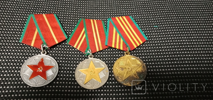Медаль 10-15-20 за безупречную службу МВД серебро, фото №2